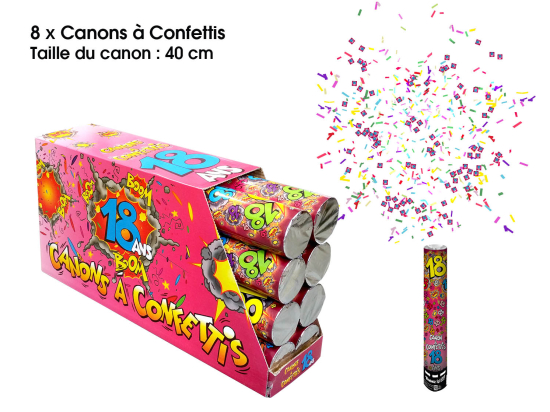 Canon à confettis à l'âge