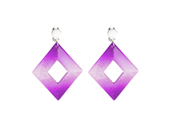 Paire Pendants d'oreille Rhombus