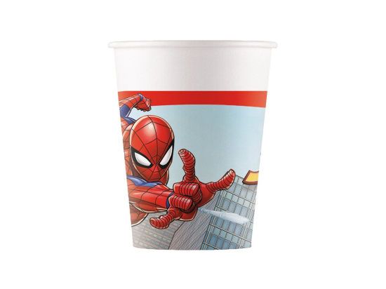 8 Papieren bekers 200ml FSC - Spider-Man Crime Fighter