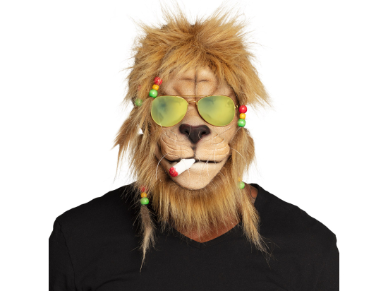 Masque visage Rasta lion