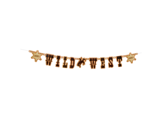 Guirlande lettre 'WILD WEST'