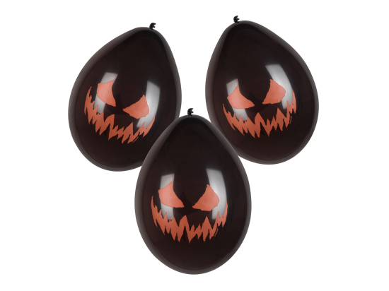 Set 6 Ballons en latex Creepy Pumpkin