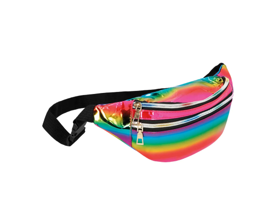 Pc. Sac de taille Holo arc-en-ciel