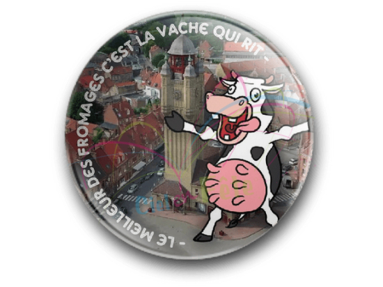 Badge Le meilleur des fromage c'est la vache qui rit