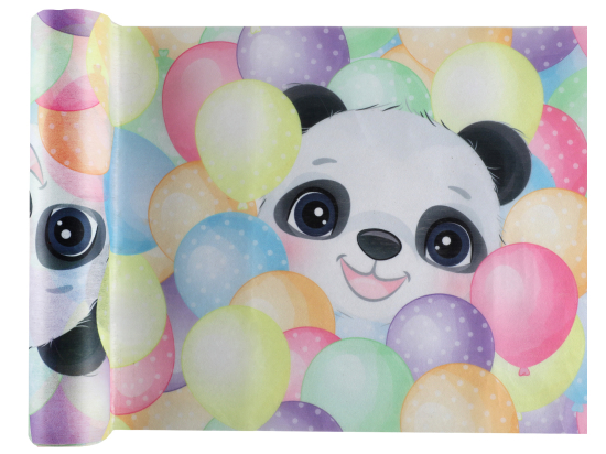 Chemin de table Panda Multicolore