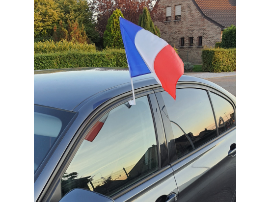 Drapeau tricolore de voiture