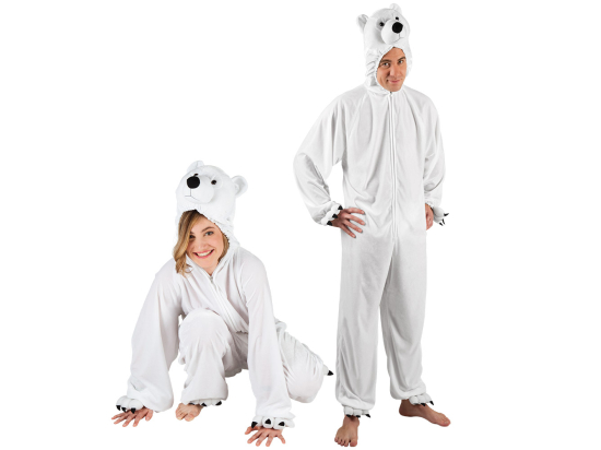 Costume adulte Ours polaire peluche