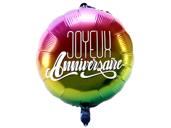 Ballon Foil 45cm Joyeux Anniversaire ...