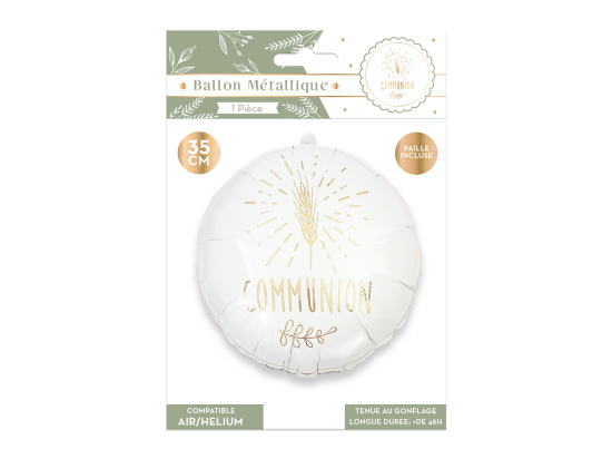Ballon métallique "Communion"