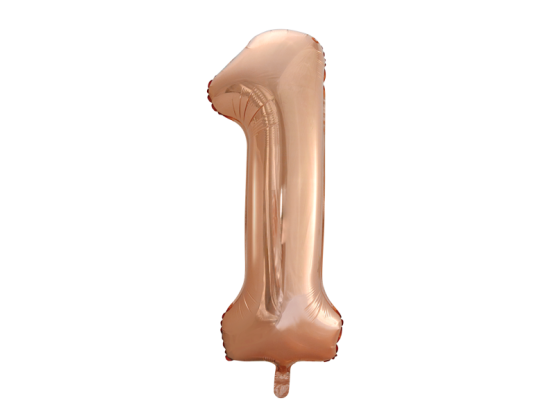 Foilballoon 34" no. 1 rose gold