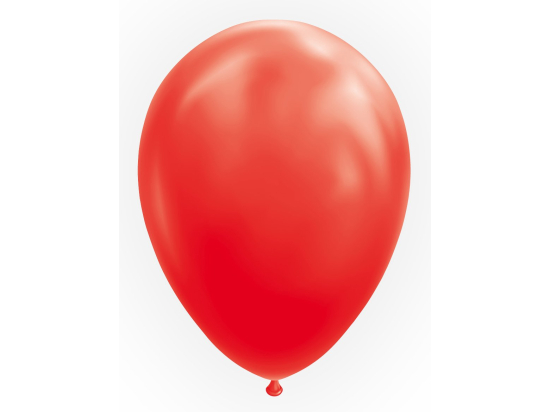 25 Balloons 12" red