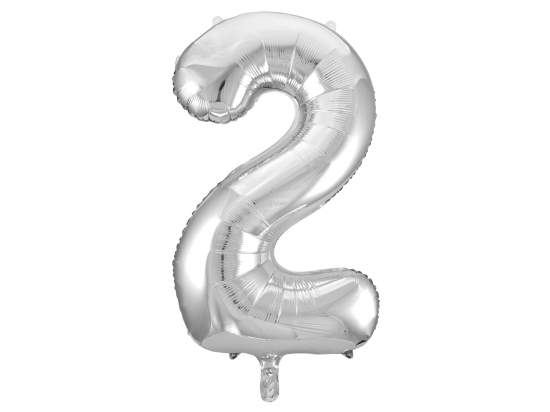 Foilballoon 34" no. 2 silver