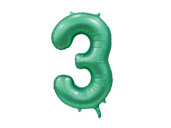 Foilballoon 34" no. 3 satin green