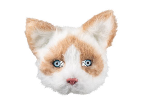 Demi-masque peluche Chat