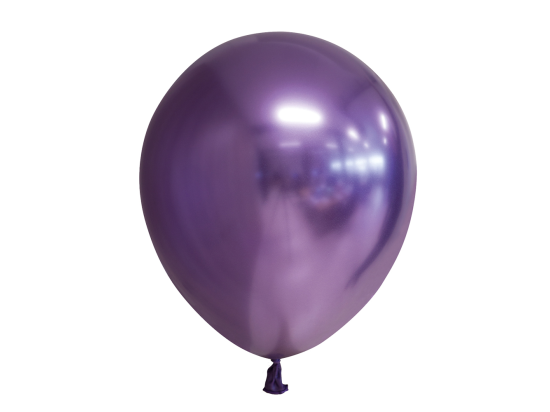 10 Mirror balloons 12" purple