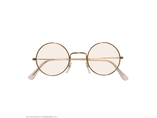 "LUNETTES DORES AVEC VERRES" forme ronde