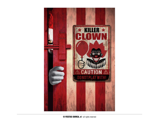 POSTER "CLOWN TUEUR" 24X36 CMS