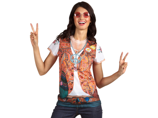 Chemise photoréaliste Hippie