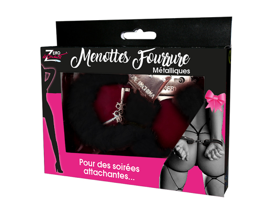 Menottes Fourrure Noires