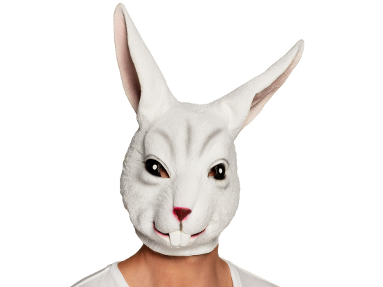 Pc. Masque tête latex Lapin