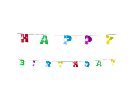 Guirlande lumineuse 'Happy Birthday'