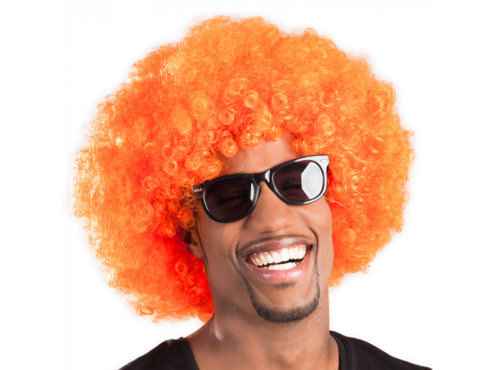 Perruque Afro Orange