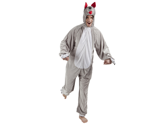 Costume adolescent Loup peluche