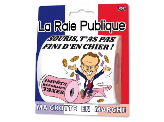 Papier toilette Raie publique