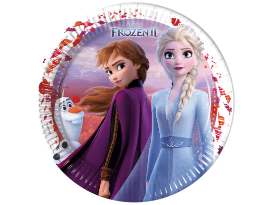 8 Paper Plates Large 23cm - Frozen II