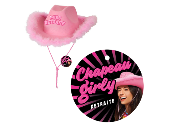 Chapeau Girly Anniversaire Rose - Tous les évènements de la vie : Vive la retraite