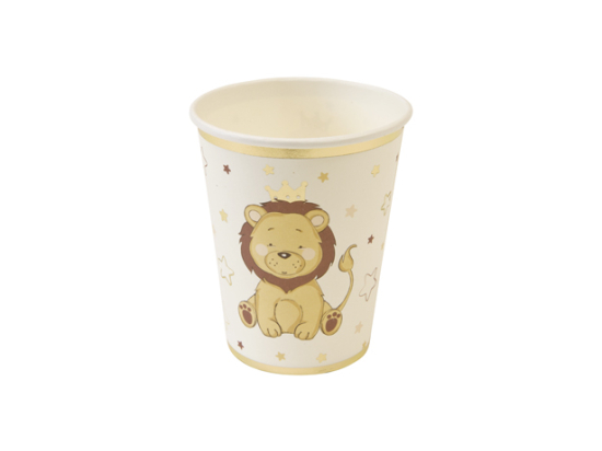 GOBELET EN CARTON LION COURONNE 270ml (x 6)