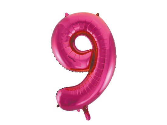 Foilballoon 34" no. 9 pink