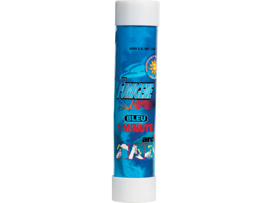 TUBE FUMIGENE A FROTTOIR 1 MN BLEU