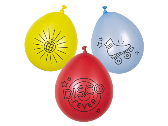 Set 6 Ballons en latex Disco fever
