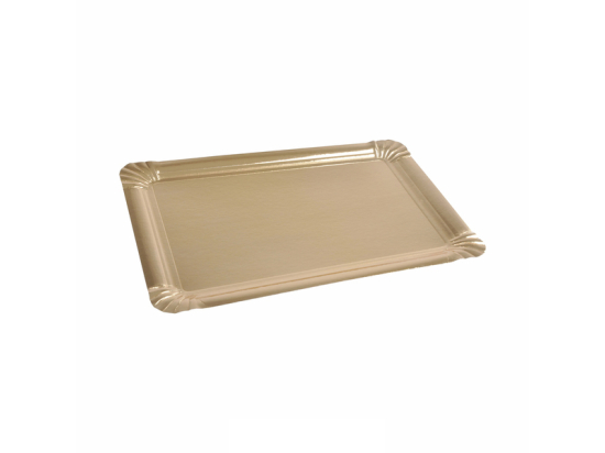 SET DE 5 PLATEAUX RECTANGLE 23*33CM OR