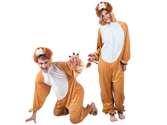 Costume adulte Lion peluche