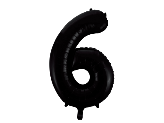 Foilballoon 34" no. 6 black