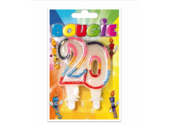 Bougie Chiffre 20