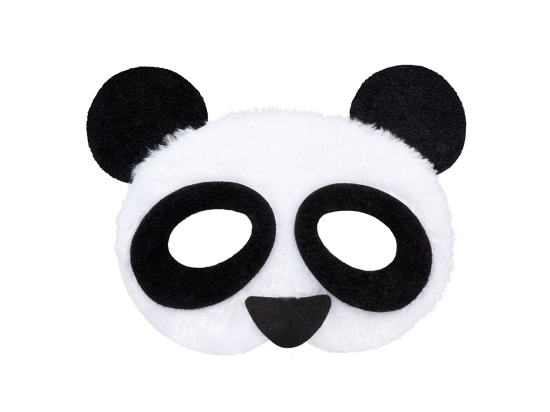 Demi-masque peluche Panda