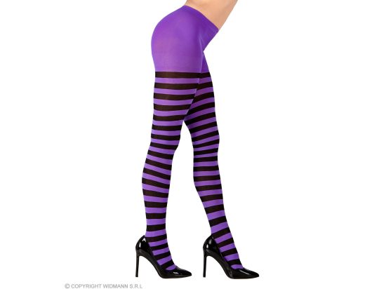 COLLANT RAYE VIOLET/ NOIR"" 70 DEN"