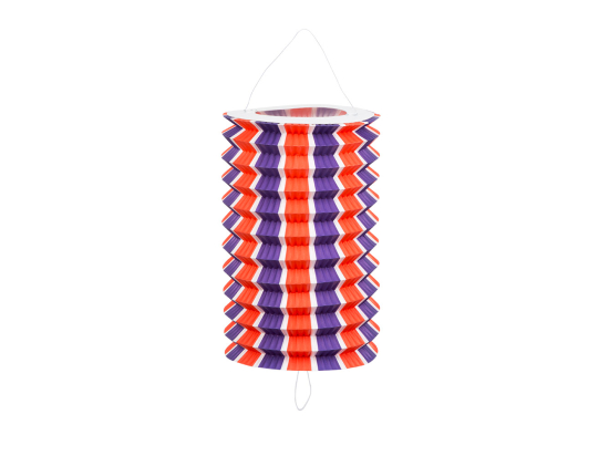 Set 12 Lanternes cylindrique en papier Tricolore (13 cm)