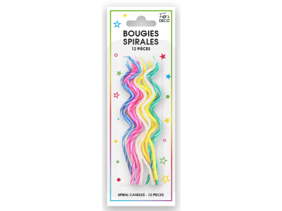 12 bougies Spirales