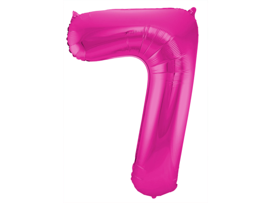 Ballon Chiffre 7 Magenta 86cm