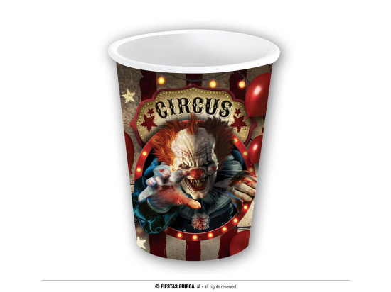 SACHET DE 6 VERRES CLOWN 240 ML