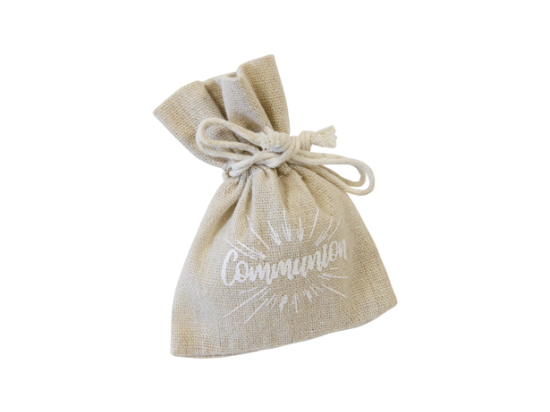 Sachet "communion" en toile - article de décoration