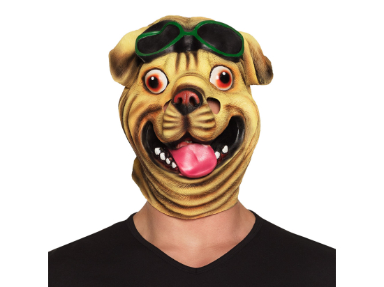 Masque visage latex Bouledogue