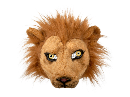 Demi-masque peluche Lion