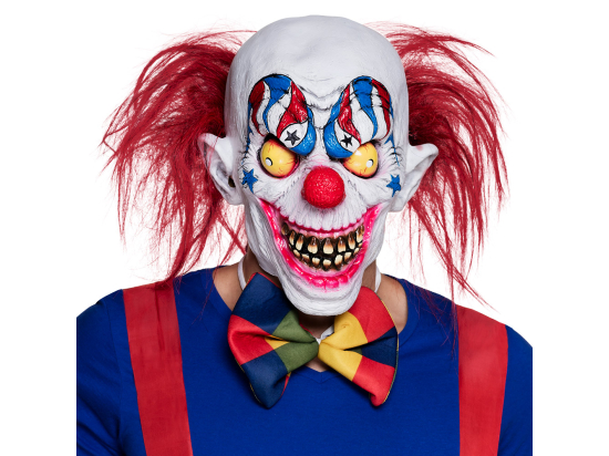 Masque tête latex Creepy clown