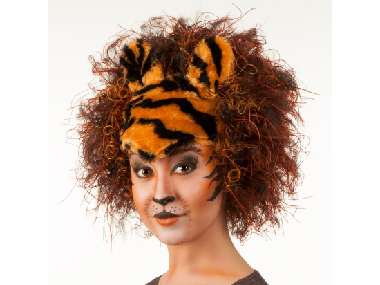 Perruque Wild tiger avec bonnet