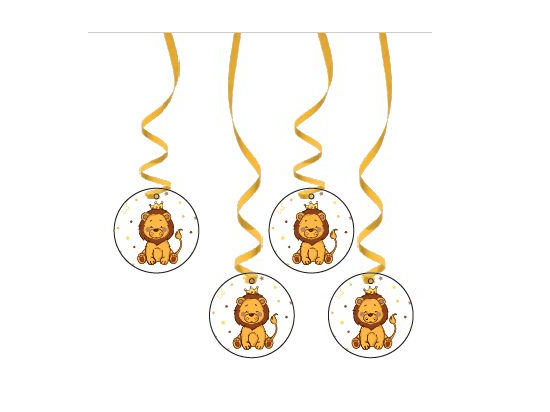 SUSPENSION SPIRALE LION (x 4)